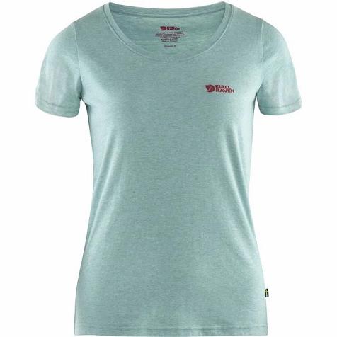 Fjallraven Logo T-Shirt Blue Singapore For Women (SG-513443)